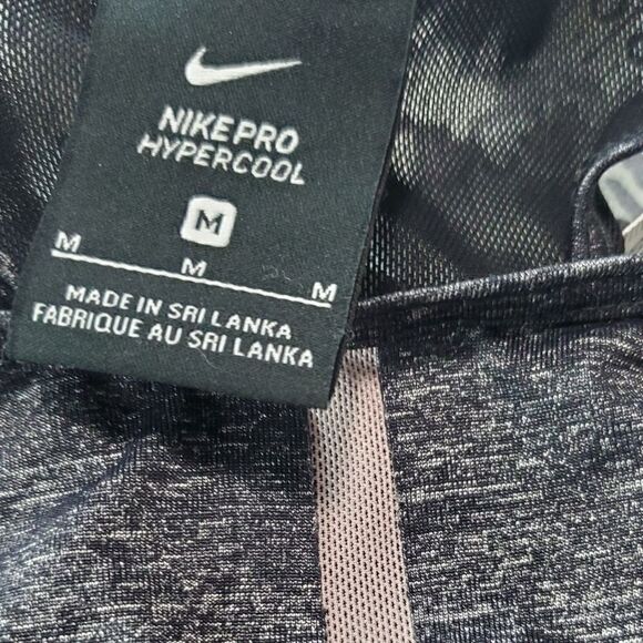 Nike Hypercool Pink & Heather Charcoal Gray Sports Bra - Picture 3 of 4